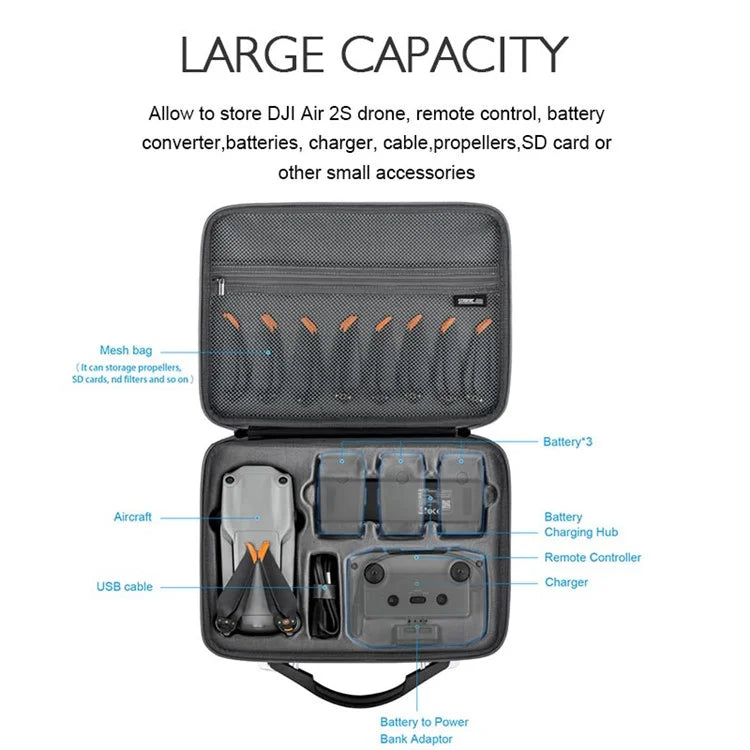 STARTRC 1110250 For DJI Air 2S Waterproof Shoulder Bag Drone Accessories Storage Bag