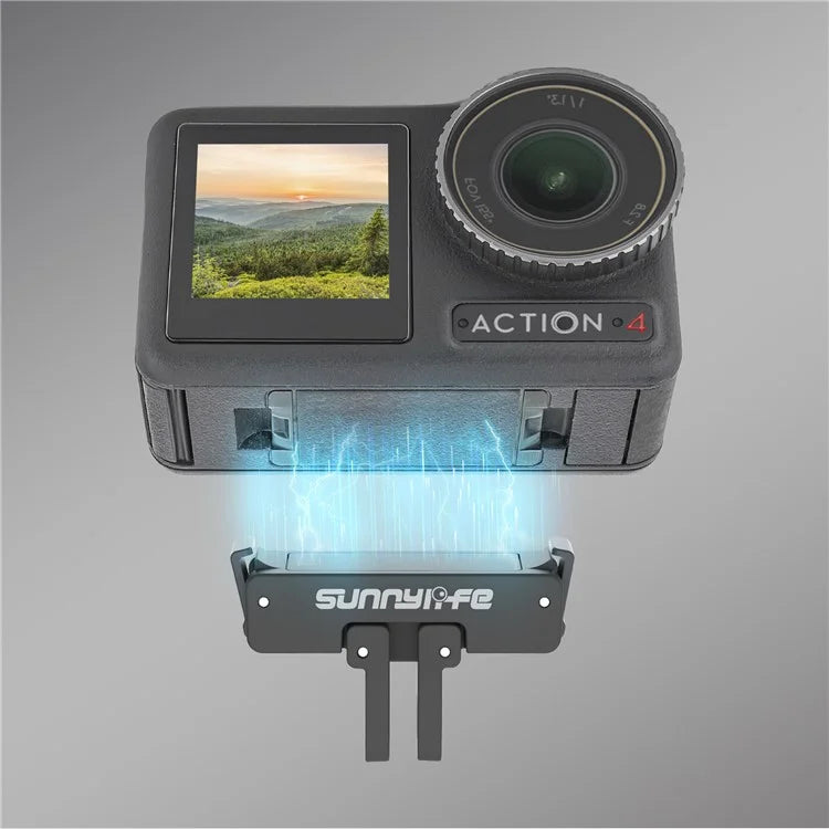 SUNNYLIFE AD691 Magnetic Adapter for DJI Osmo Action 4 / 3 / 2 Quick-release Selfie Stick Tripod Adapter Mount