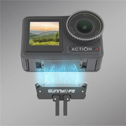 SUNNYLIFE AD691 Magnetic Adapter for DJI Osmo Action 4 / 3 / 2 Quick-release Selfie Stick Tripod Adapter Mount