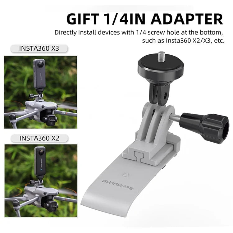 SUNNYLIFE A3-GZ695 For DJI Air 3 Mount Adapter for GoPro / Insta360 Sports Camera Expansion Mount Accessories