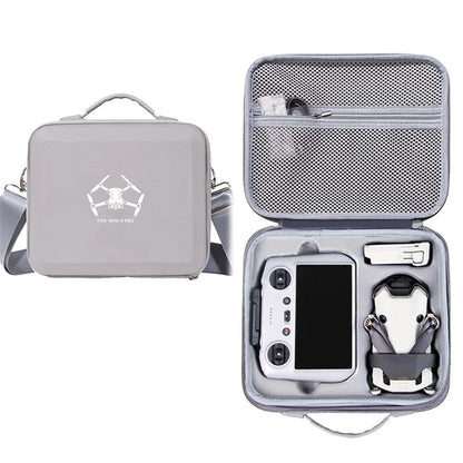 For DJI Mini 4 Pro Drone RC / RC2 Controller EVA Shockproof Carrying Case Crossbody Bag