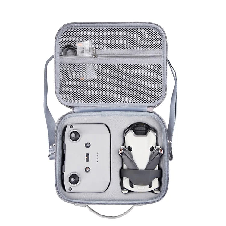 For DJI Mini 4 Pro EVA Shockproof Carrying Case Drone RC-N1 / N2 Controller Crossbody Bag