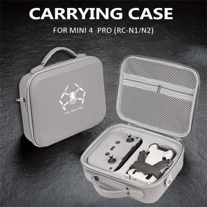 For DJI Mini 4 Pro EVA Shockproof Carrying Case Drone RC-N1 / N2 Controller Crossbody Bag