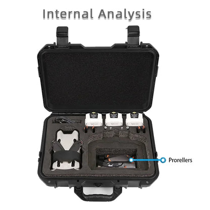 For DJI Mini 4 Pro Explosion-Proof Suitcase Shockproof Lining Portable Storage Box