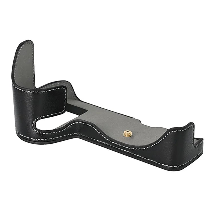 For Nikon Z 6 / Z 6II Textured Leather Camera Bag Bottom Case Easy to Replace Battery