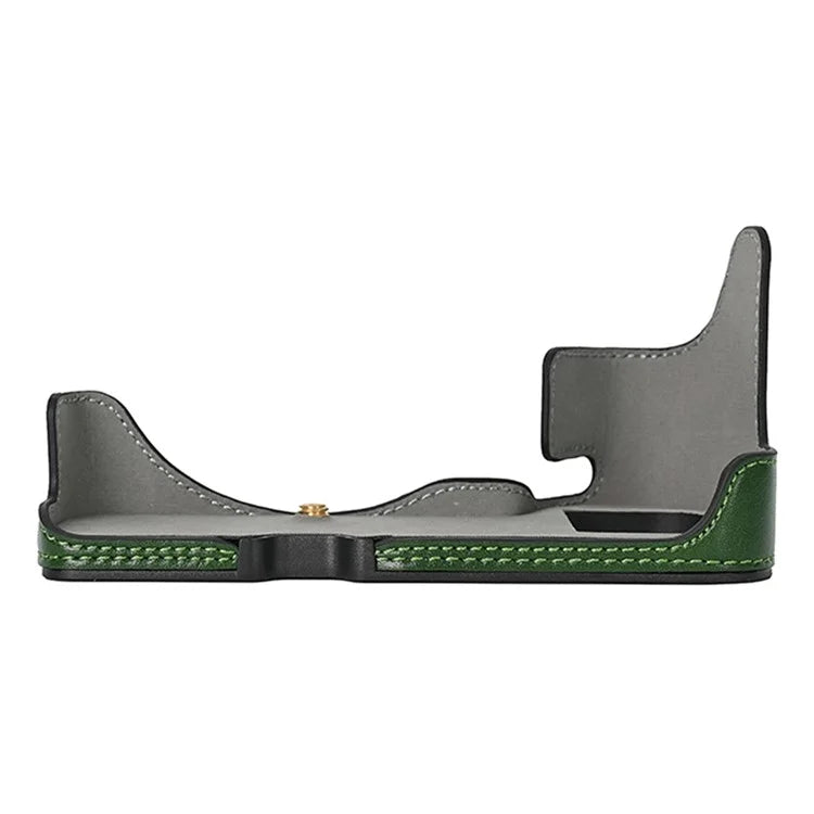 For Nikon Z 6 / Z 6II Textured Leather Camera Bag Bottom Case Easy to Replace Battery