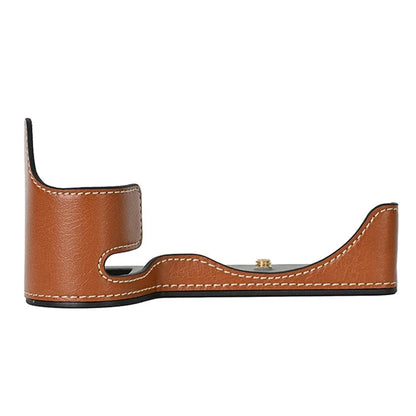 For Nikon Z 6 / Z 6II Textured Leather Camera Bag Bottom Case Easy to Replace Battery