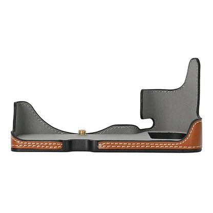 For Nikon Z 6 / Z 6II Textured Leather Camera Bag Bottom Case Easy to Replace Battery