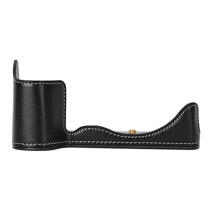 For Panasonic Lumix S5 / S5 II Leather Camera Half Cover Bottom Case with Battery Opening