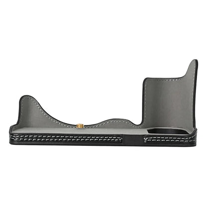 For Panasonic Lumix S5 / S5 II Leather Camera Half Cover Bottom Case with Battery Opening