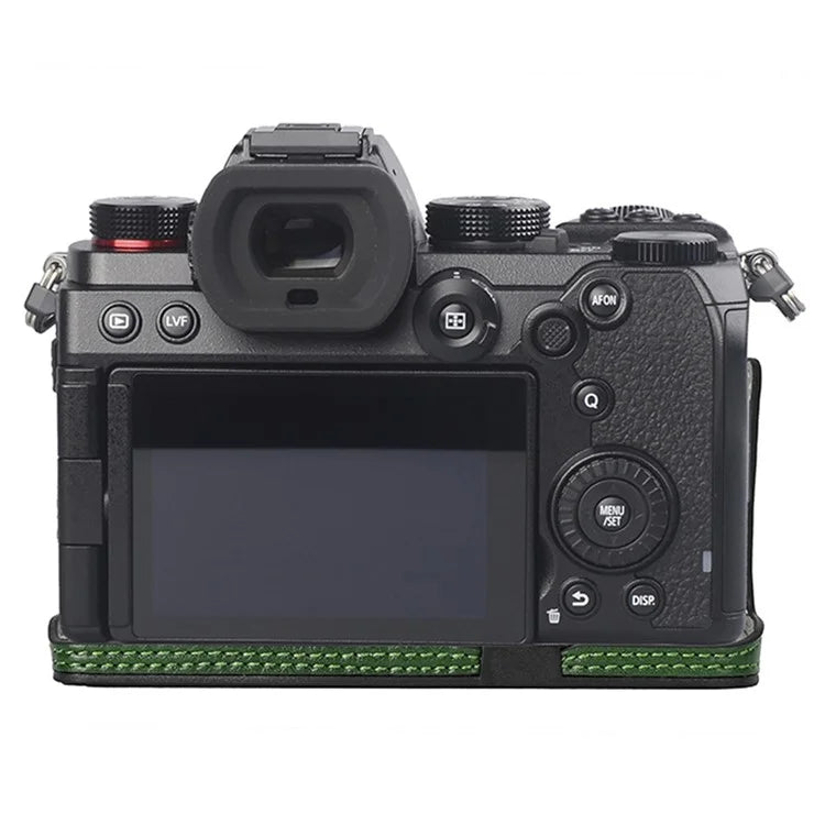 For Panasonic Lumix S5 / S5 II Leather Camera Half Cover Bottom Case with Battery Opening