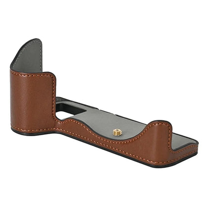 For Panasonic Lumix S5 / S5 II Leather Camera Half Cover Bottom Case with Battery Opening