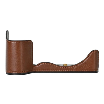 For Panasonic Lumix S5 / S5 II Leather Camera Half Cover Bottom Case with Battery Opening