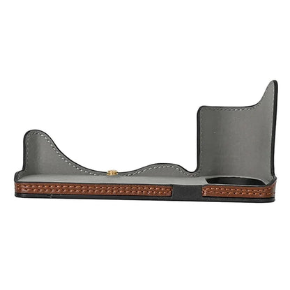 For Panasonic Lumix S5 / S5 II Leather Camera Half Cover Bottom Case with Battery Opening