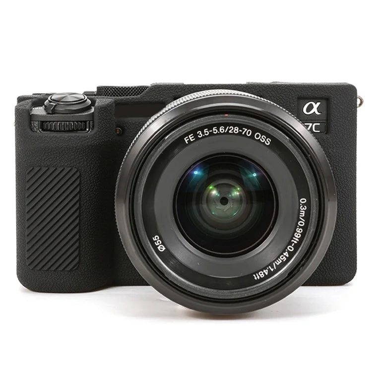 For Sony A7C II / A7CR Textured Case Anti-Scratch Silicone Cover Camera Sleeve