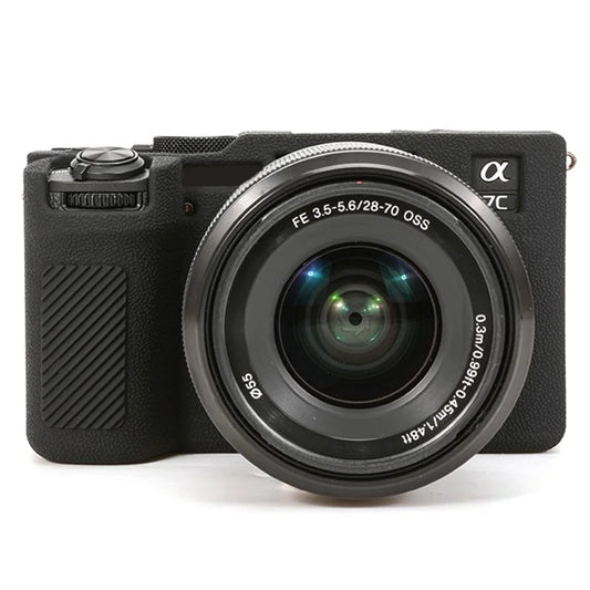 For Sony A7C II / A7CR Textured Case Anti-Scratch Silicone Cover Camera Sleeve