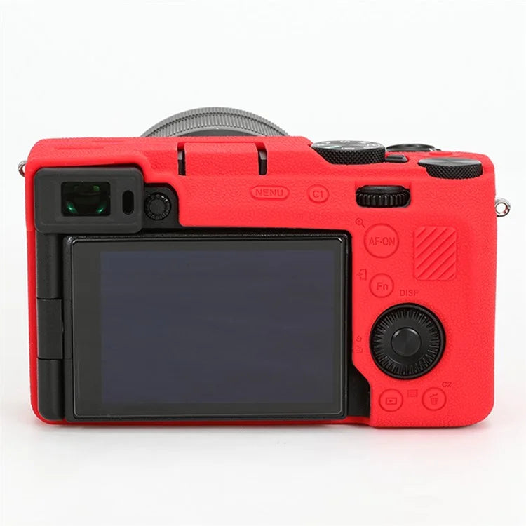For Sony A7C II / A7CR Textured Case Anti-Scratch Silicone Cover Camera Sleeve