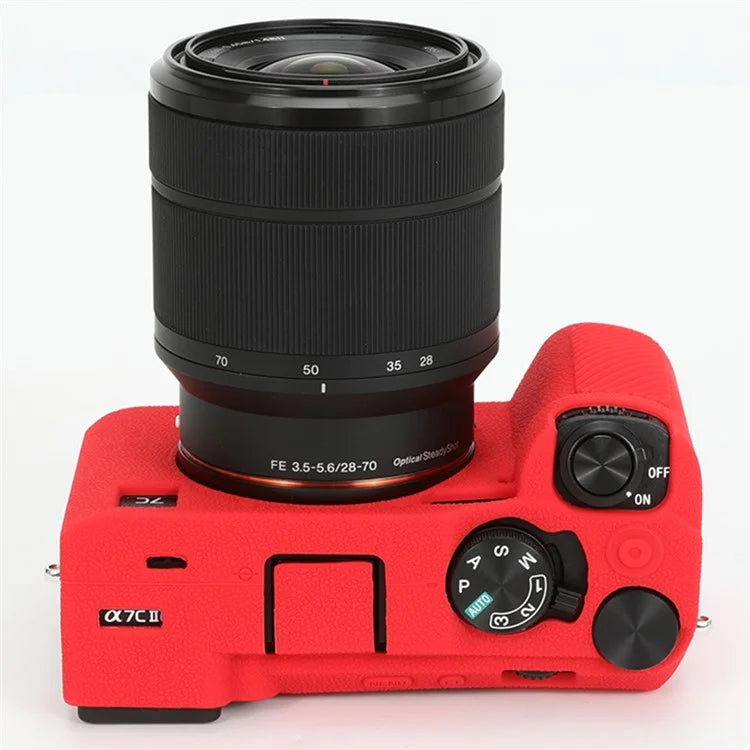 For Sony A7C II / A7CR Textured Case Anti-Scratch Silicone Cover Camera Sleeve