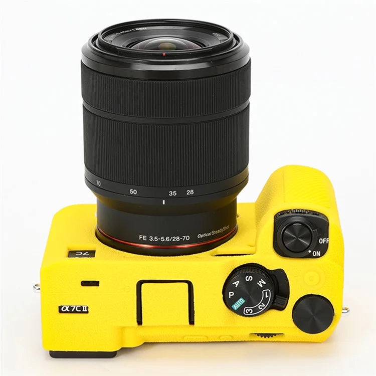 For Sony A7C II / A7CR Textured Case Anti-Scratch Silicone Cover Camera Sleeve