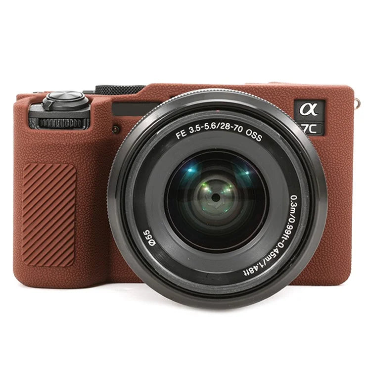 For Sony A7C II / A7CR Textured Case Anti-Scratch Silicone Cover Camera Sleeve