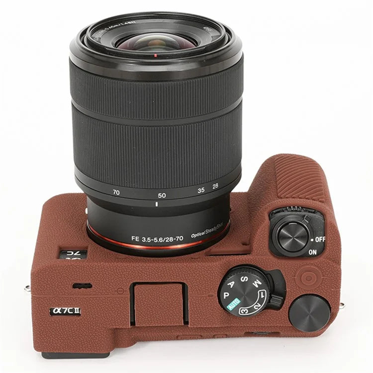 For Sony A7C II / A7CR Textured Case Anti-Scratch Silicone Cover Camera Sleeve