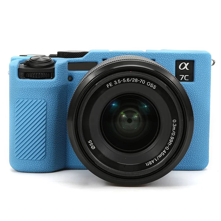 For Sony A7C II / A7CR Textured Case Anti-Scratch Silicone Cover Camera Sleeve