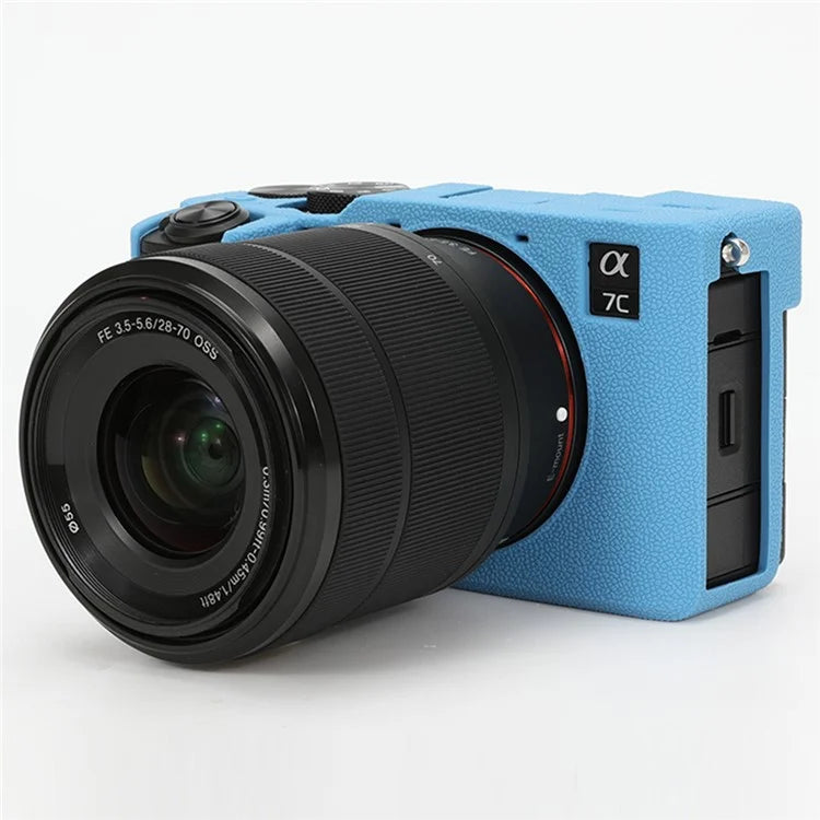 For Sony A7C II / A7CR Textured Case Anti-Scratch Silicone Cover Camera Sleeve