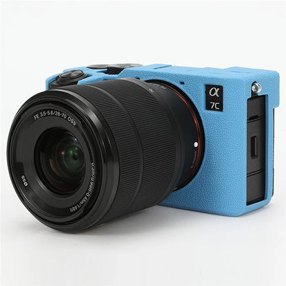 For Sony A7C II / A7CR Textured Case Anti-Scratch Silicone Cover Camera Sleeve