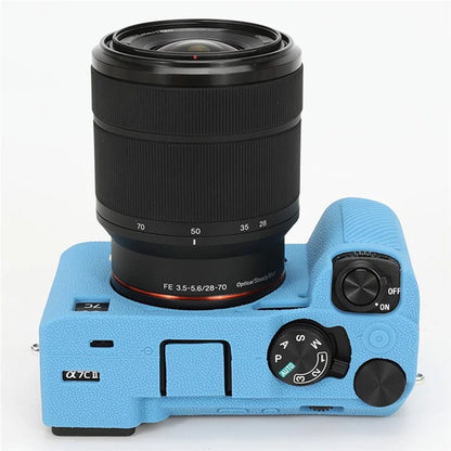 For Sony A7C II / A7CR Textured Case Anti-Scratch Silicone Cover Camera Sleeve
