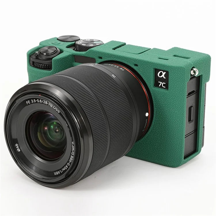 For Sony A7C II / A7CR Textured Case Anti-Scratch Silicone Cover Camera Sleeve