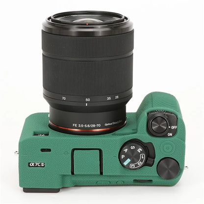 For Sony A7C II / A7CR Textured Case Anti-Scratch Silicone Cover Camera Sleeve