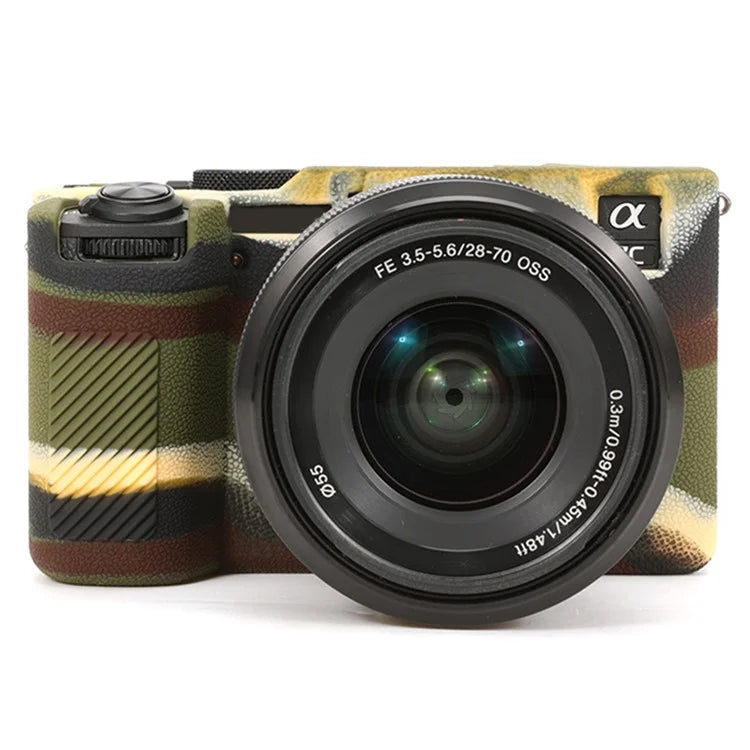 For Sony A7C II / A7CR Textured Case Anti-Scratch Silicone Cover Camera Sleeve