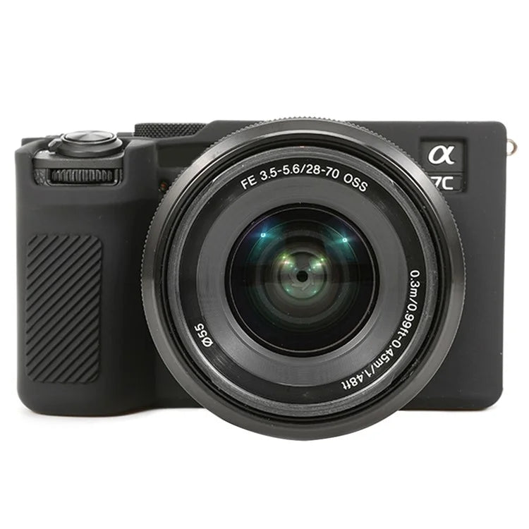 For Sony A7C II / A7CR Anti-Drop Camera Cover Glossy Silicone Protective Case