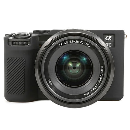 For Sony A7C II / A7CR Anti-Drop Camera Cover Glossy Silicone Protective Case