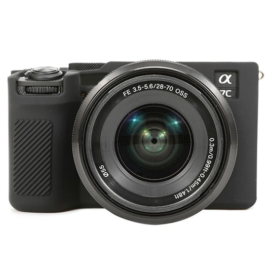 For Sony A7C II / A7CR Anti-Drop Camera Cover Glossy Silicone Protective Case