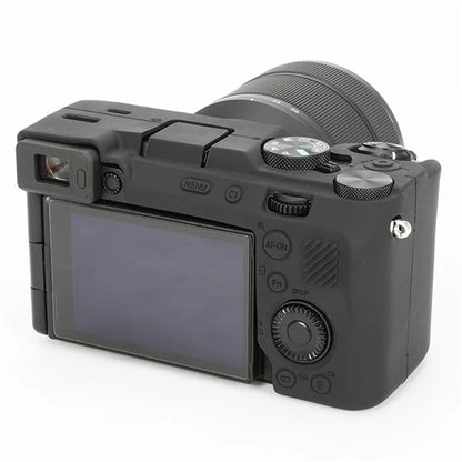 For Sony A7C II / A7CR Anti-Drop Camera Cover Glossy Silicone Protective Case