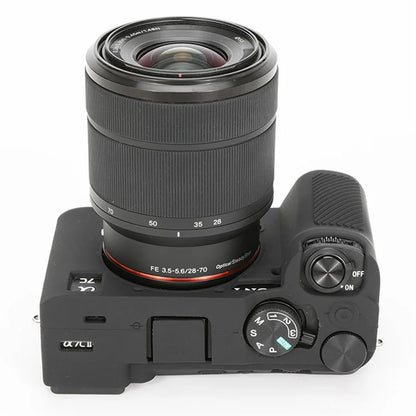 For Sony A7C II / A7CR Anti-Drop Camera Cover Glossy Silicone Protective Case