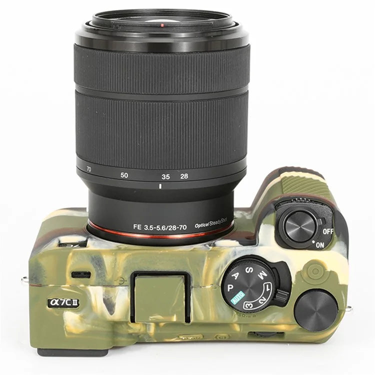 For Sony A7C II / A7CR Anti-Drop Camera Cover Glossy Silicone Protective Case