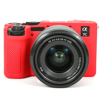 For Sony A7C II / A7CR Anti-Drop Camera Cover Glossy Silicone Protective Case