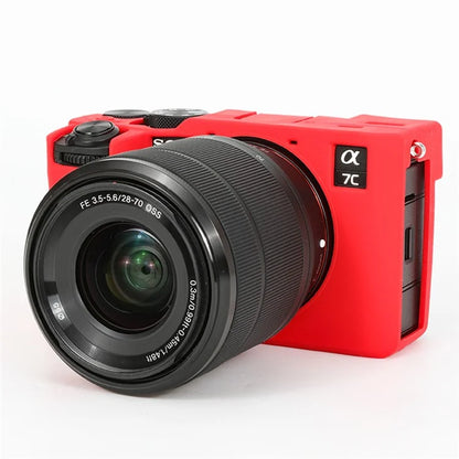For Sony A7C II / A7CR Anti-Drop Camera Cover Glossy Silicone Protective Case