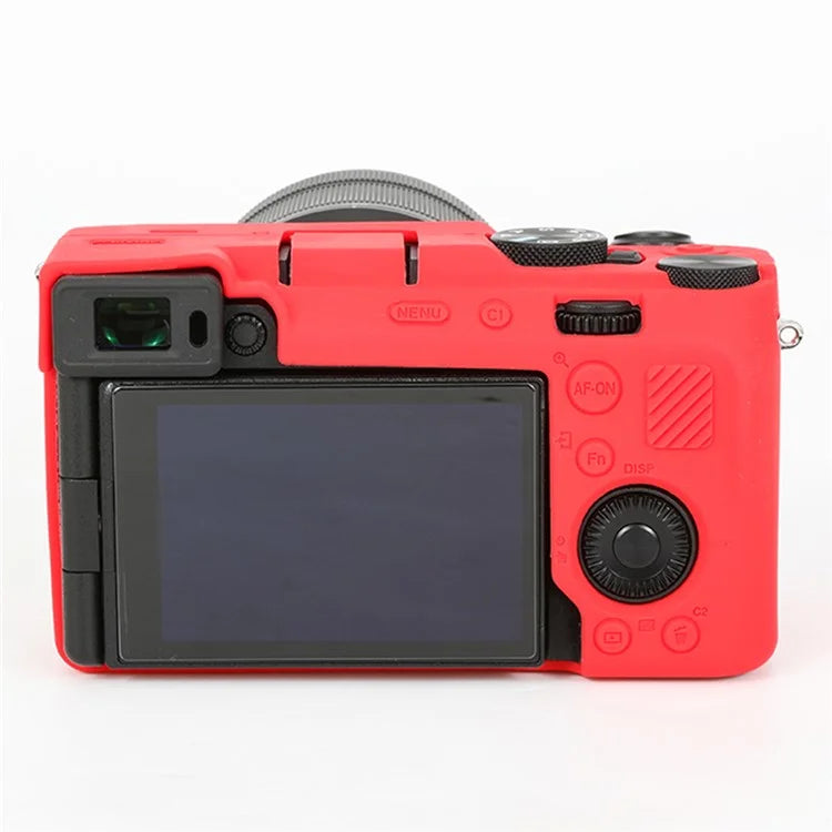 For Sony A7C II / A7CR Anti-Drop Camera Cover Glossy Silicone Protective Case