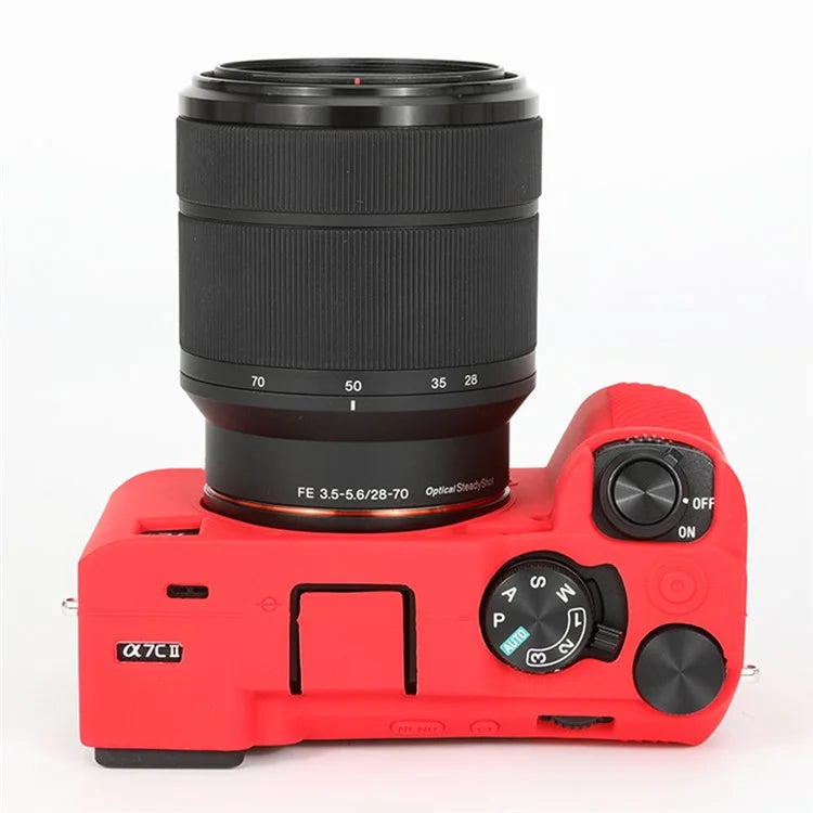 For Sony A7C II / A7CR Anti-Drop Camera Cover Glossy Silicone Protective Case