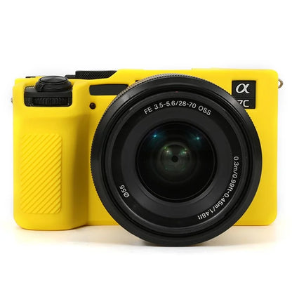 For Sony A7C II / A7CR Anti-Drop Camera Cover Glossy Silicone Protective Case