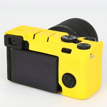 For Sony A7C II / A7CR Anti-Drop Camera Cover Glossy Silicone Protective Case