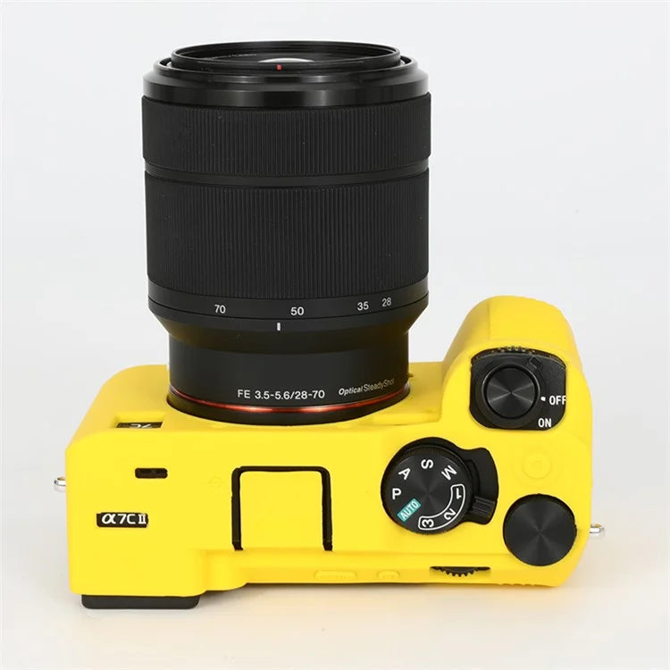 For Sony A7C II / A7CR Anti-Drop Camera Cover Glossy Silicone Protective Case