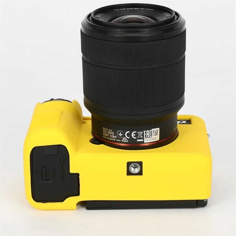 For Sony A7C II / A7CR Anti-Drop Camera Cover Glossy Silicone Protective Case
