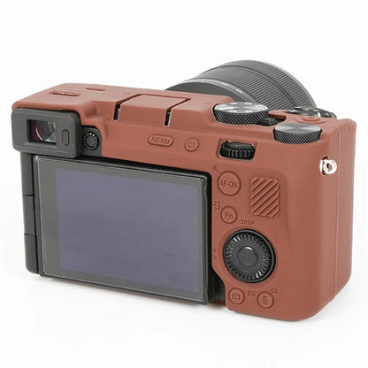 For Sony A7C II / A7CR Anti-Drop Camera Cover Glossy Silicone Protective Case