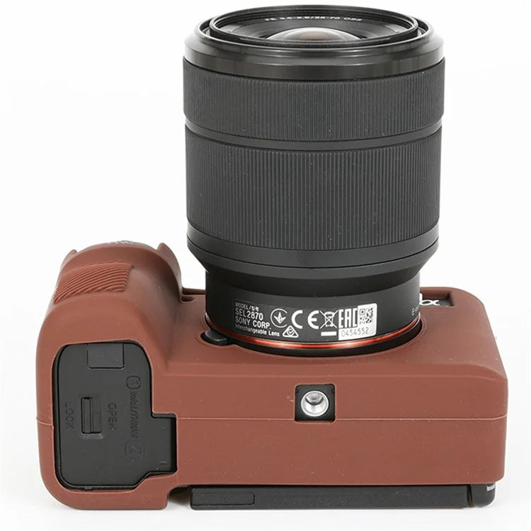 For Sony A7C II / A7CR Anti-Drop Camera Cover Glossy Silicone Protective Case