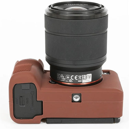 For Sony A7C II / A7CR Anti-Drop Camera Cover Glossy Silicone Protective Case