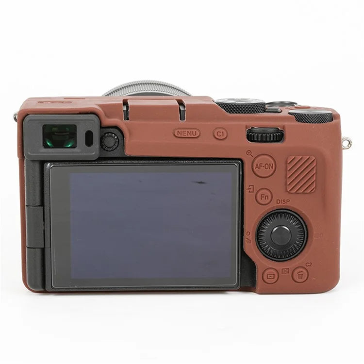 For Sony A7C II / A7CR Anti-Drop Camera Cover Glossy Silicone Protective Case